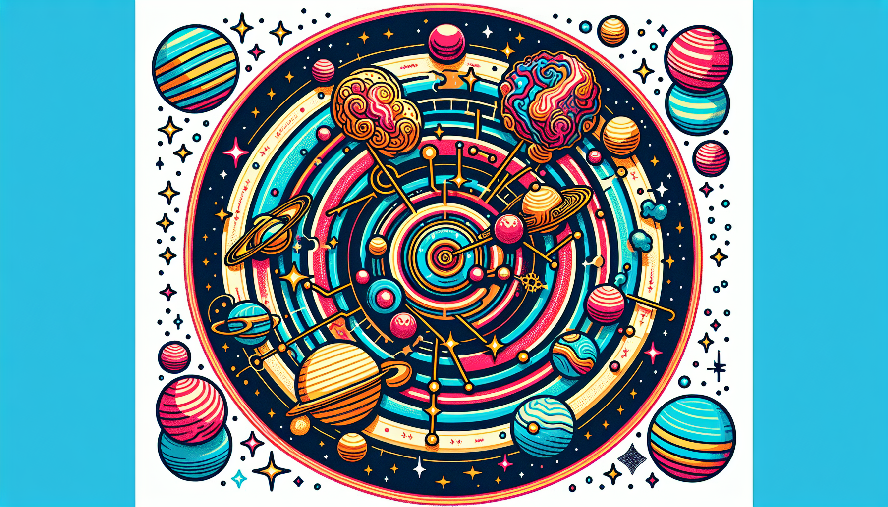 imaginary star map of Zeta Reticuli