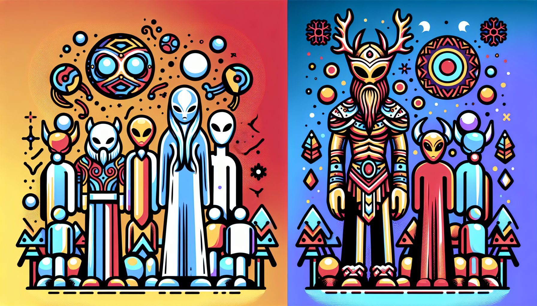 Comparison of Tall Whites and Nordic aliens