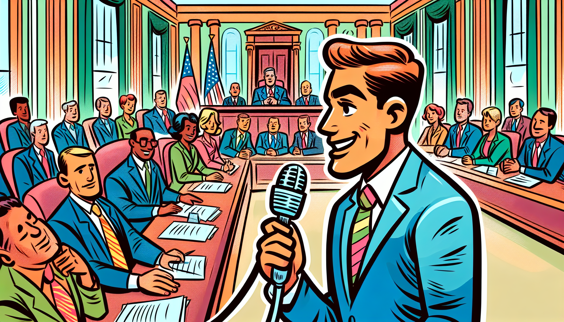 David Grusch testifying at a congressional hearing.