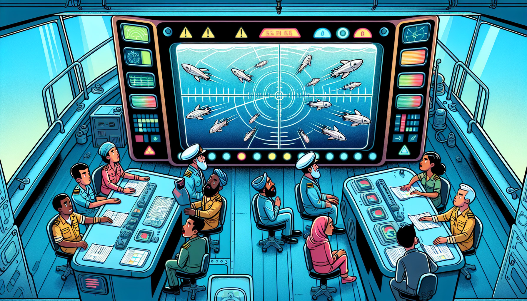 US Navy radar detecting underwater objects