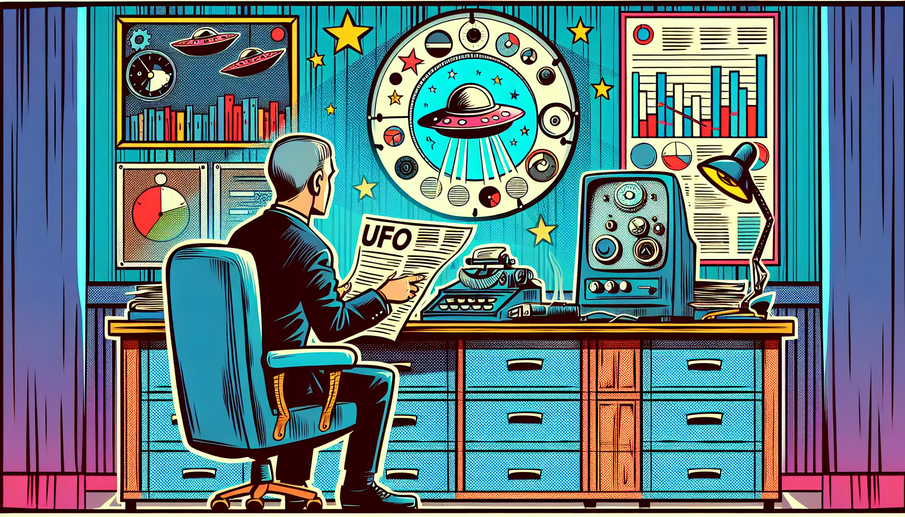 Wilbert B. Smith analyzing UFO data